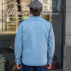 Rancho Shirt Bleach Indigo Cord