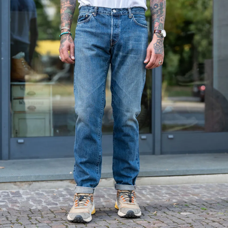 Regular Tapered Kurabo Red Selvedge 14oz Blue Mid Dark Used