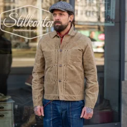 Riders Jacket Waxed Canvas Tobacco Brown RJ-1