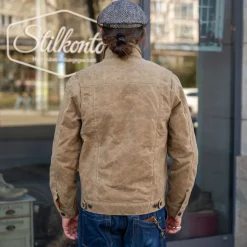 Riders Jacket Waxed Canvas Tobacco Brown RJ-1