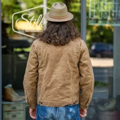 Riders Jacket Waxed Canvas Rust RJ-1