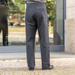 Sune Pleated Wide Cut Trousers Black Pin