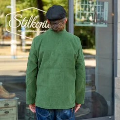 Three Button Jacket Cord Green