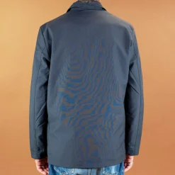 Three Button Jacket Tropical Suiting Navy