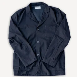 Three Button Jacket Valencia Cotton Black