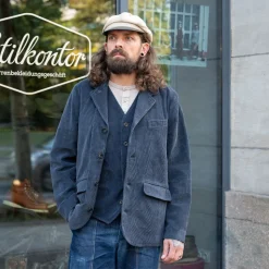 Vincent Casual Blazer Jacket Dusty Navy