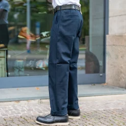 Wide Trousers 10oz. Twill Navy