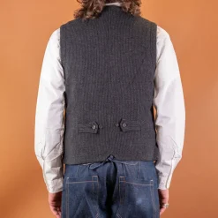 William Lapel Waistcoat Black Pin