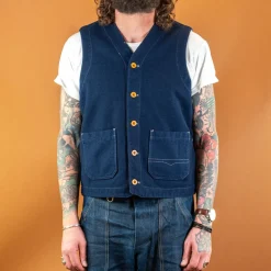 Wool Vest Blue
