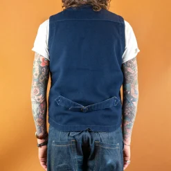 Wool Vest Blue