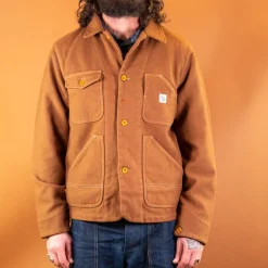 Wool Work Jacket Duck Brown
