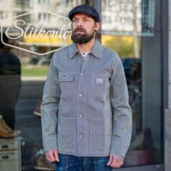 Workjacket Striped White/Blue